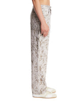 White Cotton Denim Carpenter Jeans | PDP | Antonia
