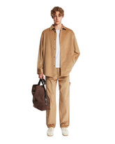 Beige Ribbed Carpenter Pants | PDP | Antonia