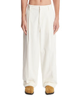 Pantaloni Davide In Velluto Bianchi | PDP | Antonia