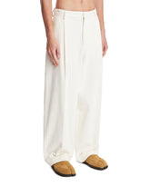 Pantaloni Davide In Velluto Bianchi | PDP | Antonia