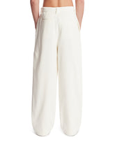 Pantaloni Davide In Velluto Bianchi | PDP | Antonia