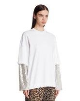 White Troy Double-Sleeve T-Shirt | PDP | Antonia