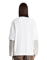 White Troy Double-Sleeve T-Shirt | PDP | Antonia
