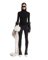Black Leggings with Leather Gaiters | PDP | Antonia