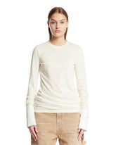 White Nora Long Sleeve T-Shirt | PDP | Antonia
