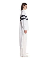White Jill Striped Polo Shirt | PDP | Antonia