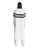 White Jill Striped Polo Shirt | PDP | Antonia