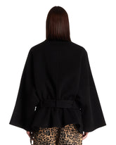 Black Wool Alba Coat | PDP | Antonia