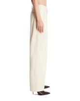 White Wool Phebe Trousers | PDP | Antonia