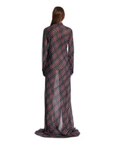 Blue Lurex Long Shirt Dress | PDP | Antonia