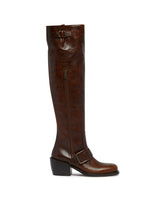Brown Over-The-Knee Boots | PDP | Antonia