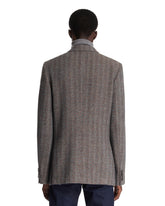Blazer Doppiopetto In Lana Grigio | PDP | Antonia