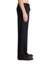 Black Trousers With Integrated Belt | PDP | Antonia