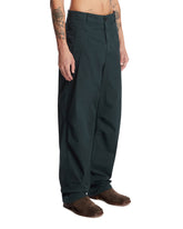 Green Cotton Trousers | PDP | Antonia