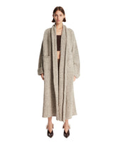Gray Camilla Long Knit Cardigan | PDP | Antonia