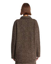 Brown Wool-Blend Cardigan | PDP | Antonia