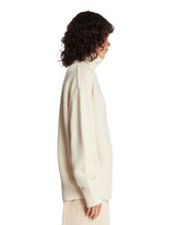 Maglione A Collo Alto In Cashmere Bianco | PDP | Antonia