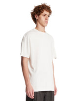 T-Shirt In Cotone E Cashmere Bianca | PDP | Antonia