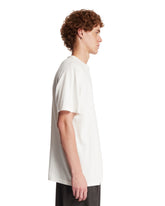 T-Shirt In Cotone E Cashmere Bianca | PDP | Antonia