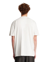 T-Shirt In Cotone E Cashmere Bianca | PDP | Antonia