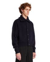 Cardigan In Cotone Blu | PDP | Antonia
