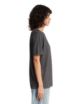 T-Shirt In Cotone E Cashmere Grigia | PDP | Antonia