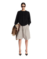Black Cashmere Crew-Neck Cardigan | PDP | Antonia