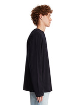 Blue Cotton and Cashmere T-Shirt | PDP | Antonia