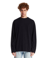 Blue Cotton and Cashmere T-Shirt | PDP | Antonia