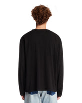 T-Shirt In Cotone E Cashmere Nera | PDP | Antonia