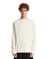 T-Shirt In Cotone E Cashmere Bianca | PDP | Antonia