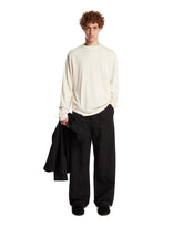 T-Shirt In Cotone E Cashmere Bianca | PDP | Antonia