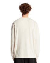 T-Shirt In Cotone E Cashmere Bianca | PDP | Antonia