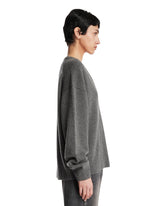 Gray V-Neck Sweater | PDP | Antonia