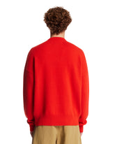 Red Zip Crew Neck Sweater | PDP | Antonia