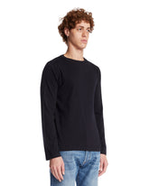 Blue Cotton and Cashmere T-Shirt | PDP | Antonia