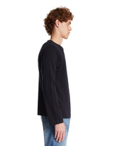 Blue Cotton and Cashmere T-Shirt | PDP | Antonia