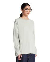 Green Cotton and Cashmere T-Shirt | PDP | Antonia