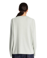 Green Cotton and Cashmere T-Shirt | PDP | Antonia