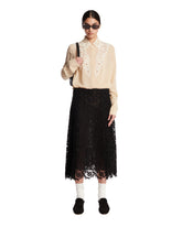 Gonna In Pizzo Macrame Nera | PDP | Antonia