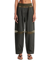Green Technical Gabardine Trousers | PDP | Antonia