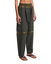 Green Technical Gabardine Trousers | PDP | Antonia