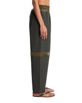 Green Technical Gabardine Trousers | PDP | Antonia