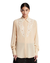 Camicia In Seta Beige | PDP | Antonia