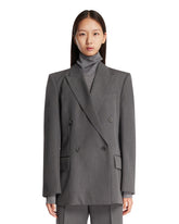 Gray Vega Wool Jacket | PDP | Antonia