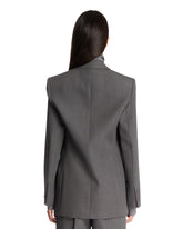 Gray Vega Wool Jacket | PDP | Antonia