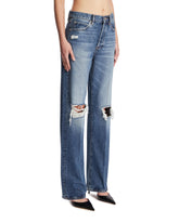 Frame x Alexandra Leclerc The Vertical Jeans Blu | PDP | Antonia