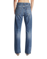 Frame x Alexandra Leclerc The Vertical Jeans Blu | PDP | Antonia