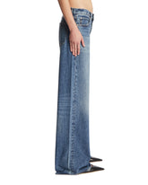 Frame x Alexandra Leclerc The Loose Exposed Buttons Jeans Blu | PDP | Antonia