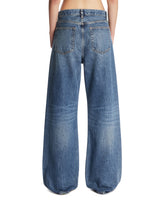 Frame x Alexandra Leclerc The Loose Exposed Buttons Jeans Blu | PDP | Antonia